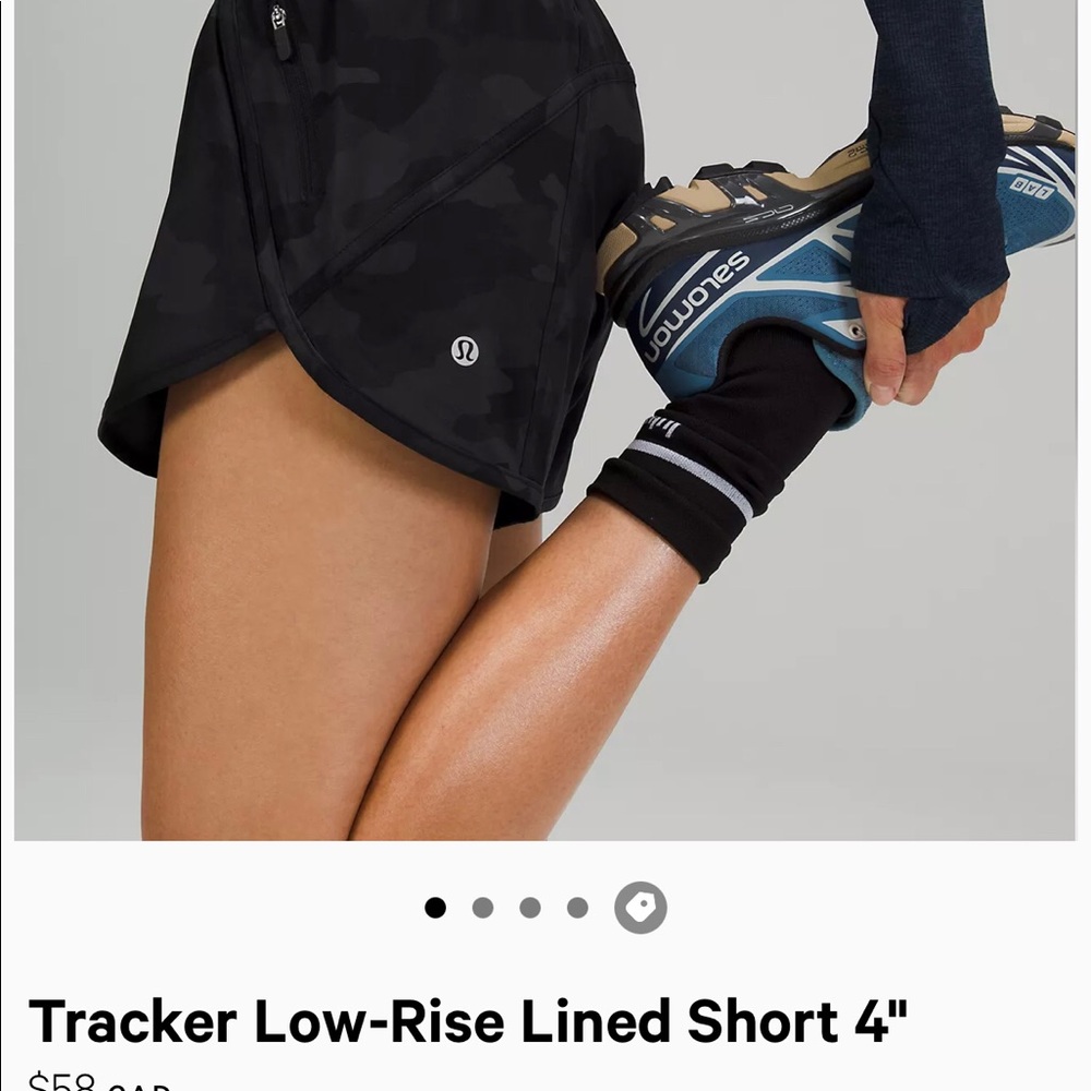 Lululemon Tracker Low-Rise Short 4”